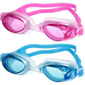 Letnerny-2 Pièces Lunette Piscine Enfant,Lunettes Piscine Enfants,Lunettes De Piscine Enfant,Lunettes Piscine Antibuée Sangle Réglable, Pont De Nez Flexible Avec Étui - Neuf