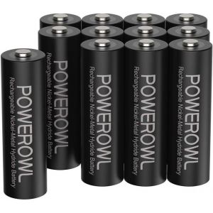 Aa Piles Rechargeables 2800mah 1,2v Ni-Mh Batterie Rechargeable | 1200 Cycles | Économique Et Écologique | Haute Capacité Réelle Lot De 12 - Neuf
