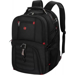 KALANKA-Sac a Dos Ordinateur Homme, Antivol Grand 17 Pouces Sac à Dos PC Portable Travail Voyage, Imperméable Multipoches Laptop Backpack avec USB Charging Port pour Affaire College Loisirs Scolaire, - Neuf