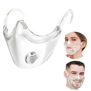 Masque De Protection Durable Avec Valve R&eacute;utilisable, Transparent, 1 Pi&egrave;ce - Neuf