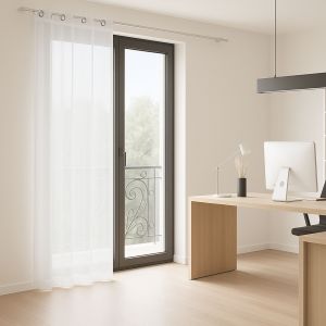 Voilage Ignifug&eacute; M1 Non Feu &Agrave; ?Illets - Neuf