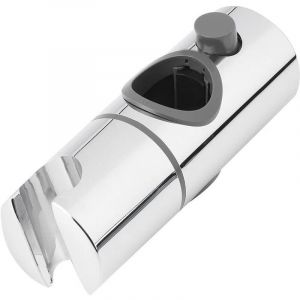 Support de Douche, 22MM à Diamètre Réglable,Chromé + Conception ABS Support Douchette, Installation Simple, Adapté à la Barre de Douche - Neuf
