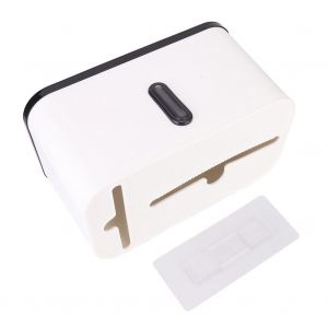 HJLIAN Porte-papier hygienique domestique, boite de rangement pour papier hygienique a une seule couche, sans perforation - Neuf