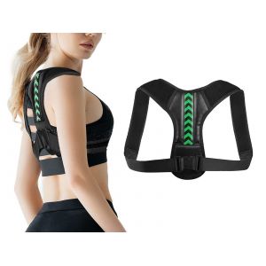 Correcteur De Posture Arrière Réglable L, Ceinture De Soutien Dorsale Verte, Attelle Lombaire - Neuf