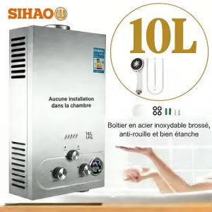 Chauffe-eau de 10L, chauffe-eau &agrave; temp&eacute;rature constante - SIHAO - chauffe-eau instantan&eacute; en acier inoxydable de haute qualit&eacute; - Neuf