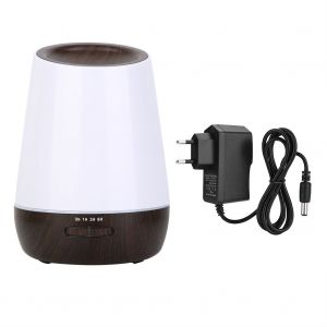 HJLIAN Humidificateur d'air ultrasonique 500 ml, diffuseur d'huiles essentielles et d'aromes avec LED, prise UE 110-240 V - Neuf