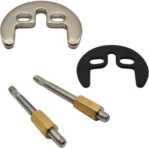 KALANKA-Kit de fixation de robinet monobloc | Ensemble de montage de robinet de lavabo monobloc pour robinet de cuisine | Support à 2 trous et 2 boulons pour robinets de cuisine | Support de serrage - Neuf