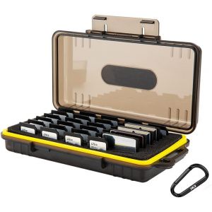 Pial-Étui Pour Cartes Mémoire De Protection Étanche Pour 15 Cartes Cf/Xqd+30 Cartes Sd Sdxc Sdhc/Ns (Nintendo Switch)/Sony Psv Ps Vita - Neuf
