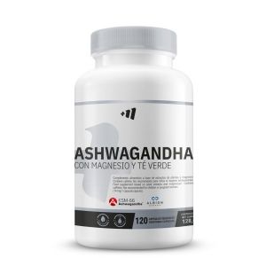 Ashwagandha Ksm-66 + Magnesium Albion + Green Tea - 120 Vegetable Capsules De Mm Supplements - Neuf