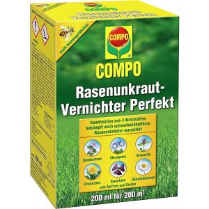 Désherbant Pelouse Herbicide Compo Jardin Gazon Vert Mauvaise Herbe Concentré 200ml - - Neuf
