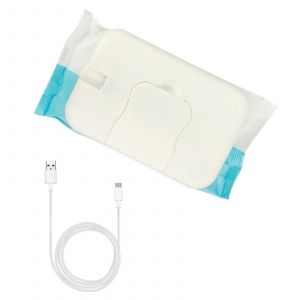 Chauffe-Lingettes Portable Pour Bébé,Chargé Par Usb,Réutilisable 15 * 10cm Mini Distributeur De Lingettes Humides Pour Voyager À L'intérieur - Neuf