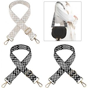 RFCBC-3Pcs Bandouliere pour Sac a Main, 3.8cm Sangle Sac Bandouliere, 75-145cm Bandoulière Anse de Sacs Réglable, Sangle pour Sacs à Main pour Appareil Photo, Sacs à Bandoulière - Neuf