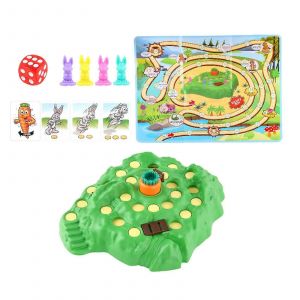 Jeu de soci&eacute;t&eacute; Bunny Game, puzzle de bureau, jeu de pi&egrave;ge &agrave; lapins pour enfants - Neuf