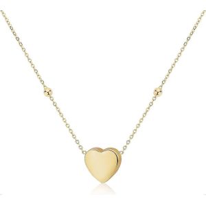 Bijou D&eacute;licat &Agrave; Offrir &Agrave; Une Femme - Collier Pendentif C?ur En Or Hypoallerg&eacute;nique - Neuf