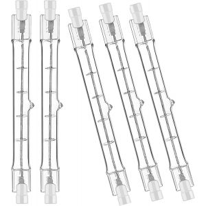 Lot De 5 R7s Ampoule Halogène 118mm 160w 230v,Dimmable Ampoule Halogène Crayon Blanc Chaud 2800k Pour Spot De Bâtiment,Eclairage Paysage De Travail,Eclairage Salon - Neuf