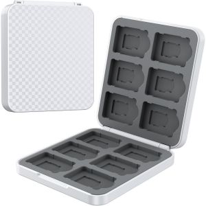 &Eacute;tui de Cartes de Jeu Nintendo Switch-Bo&icirc;te de Rangement avec 12 Jeux et 12 Emplacements pour Cartes Micro SD,Bo&icirc;te de Carte Switch-Bo&icirc;tier Rigide,Doublure en Silicone Doux.[K61] - Neuf