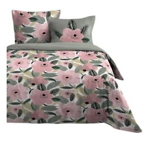 Housse De Couette + Taies 240x260cm Douceur D'ete - Neuf