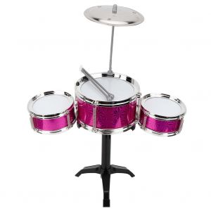 Instrument De Percussion De Simulation Pour Enfants, 3 Batteries De Jazz, Jouets Educatifs Musicaux - Neuf