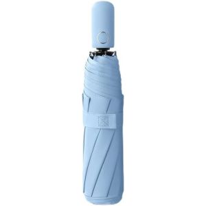 Parapluie Pliant De Poche,Activités De Plein Air,Compact Automatique Ouverture Et Fermeture Résistant Au Uv,Ultra Léger Soli De Petit Parapluie Voyage Enfant Sac À Dos Pour Homme Et Femme - Neuf