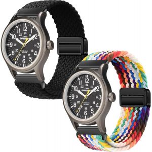20mm Magnétique Bracelet Pour Timex Weekender Expedition Scout/Acadia Waterbury Traditional Easy Reader 43mm/T49961su/T2n654pf/Tw2u68200/Twc030800/T2n651/Tw2p75800/Tw4b12500.[U3647] - Neuf