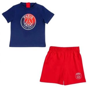 6 Mois - Ensemble T-Shirt Short B&eacute;b&eacute; Gar&ccedil;on Psg - Collection Officielle Paris Saint Germain - Neuf