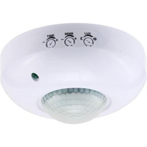 1PC Capteur de pr&eacute;sence &agrave; Montage au Plafond,Interrupteur &agrave; d&eacute;tecteur de Mouvement PIR 220-240V,Interrupteur de lumi&egrave;re &agrave; d&eacute;tecteur de Mouvement Haute sensibilit&eacute;,Plage de d&eacute;tection 6m &agrave; 360&deg; - Neuf