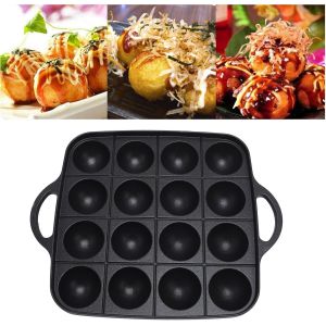 Subzonal-16 Po&ecirc;les &Agrave; Griller Pour Boulettes De Viande De Poulpe, Plaque De Cuisson Takoyaki Antiadh&eacute;sive En Alliage D'aluminium Anti-Corrode Pour Outil De Cuisson De G&acirc;teaux De Cuisine &Agrave; - Neuf
