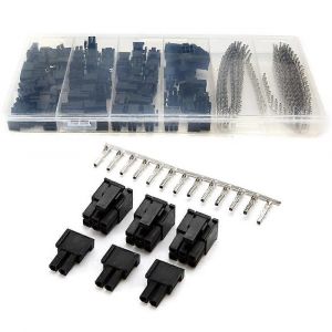 400Pcs Crasses Femelles &agrave; Sertir Fiche Broche + 50Pcs 5557 8 (6 + 2) P ATX EPS PCI-E Connecteurs avec bo&icirc;te en plastique - Neuf