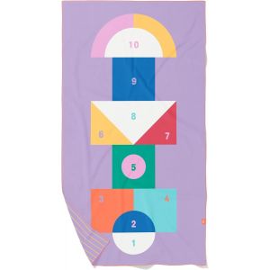 Serviette De Plage/Piscine Enfant Avec Jeu-En Microfibre Séchage Ultra Rapide,Sans Sable-Compacte,Légère (Marelle,L-180 X 100cm) - Neuf
