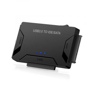 Adaptateur de disque dur USB 3.0 vers SATA IDE C&acirc;ble convertisseur pour disque dur HDD/SSD CD DVD Dean CD-RW 3 en 1 Adaptateur USB IDE SATA - Type NO Adapter #A - Neuf