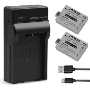 2X Batterie LP-E5 1500mAh et Chargeur pour Canon EOS 450D,EOS 500D,EOS 1000D,Rebel T1i,XS,XSi,Kiss X2,X3,F Appareil Photo DSLR - Neuf