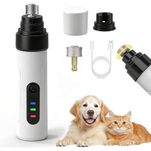 Jgd-Lime &Agrave; Ongles Chien, Lime Pour Chien Silencieux, Lime Ongle Griffes Chien Electrique, Rechargeable Lime Griffe Chien Electrique, Professionnel S&eacute;curit&eacute; Coupe Griffe Chien Chat - Neuf