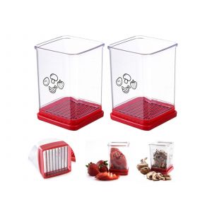 Lot De 2 Trancheuses &Agrave; Fruits Et L&eacute;gumes En Acier Inoxydable, Ustensile De Cuisine - Neuf