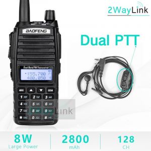 BaoFeng UV-82 talkie-walkie 8 watts U/V Baofeng UV 82 casque talkie-walkie 10 KM Baofeng 8 W Radios baofeng uv 9r radio jambon 10 KM - Neuf