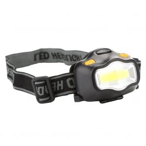 Blanc Cob Led Phare &Eacute;tanche Avertissement Cycliste Lampe Frontale Avec Sangle Adajust - Neuf