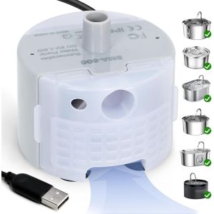 Fontaine &Agrave; Eau Pour Chat En Acier Inoxydable, Capacit&eacute; De 3,2 L, Pompe &Agrave; Eau Automatique Pour Animaux De Compagnie, Pompe &Agrave; Eau Pour Animaux Domestiques, Chiens - Neuf