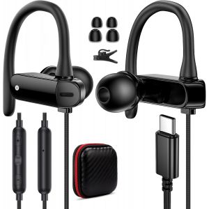 KALANKA-Ecouteur USB C pour Samsung S26 S25 FE S24 Ultra A17 A16,Intra-Auriculaires &Eacute;couteurs Filaires avec Micro Contr&ocirc;le du Volume pour iPhone 17 Air 16E 16 15 Pro Max Plus,pour Pixel 10 9 - Neuf