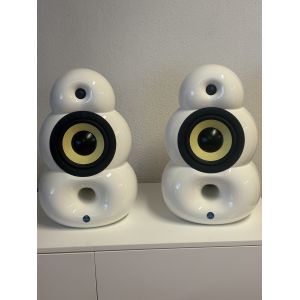 Enceintes de la marque Scandyna, mod&egrave;le Minipod, Finition Blanc - Neuf