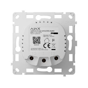 Relais Intelligent de Lumi&egrave;re Commutable Ajax LightCore Vertical 868MHz Jeweller Blanc - Neuf