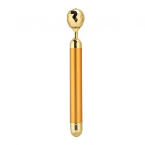Rouleau De Massage Vibrant Pour Le Visage, Raffermissant, Lifting, Amincissant, Anti-Rides, Dore - Neuf