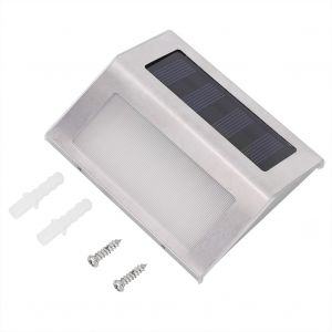 Hjlian Lampes Solaires D'exterieur A 3 Led Pour Escaliers, Allees, Terrasses, Appliques Murales Etanches Pour Jardin, Allees, Cours - Neuf
