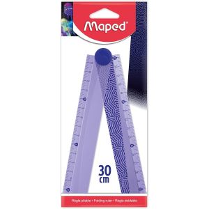ERYI-- Règle Pliable 2 En 1 - Règle 15/30Cm - Règle En Plastique Décorée - Gamme Deepsea Paradise - Neuf