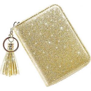 Petite carte de crédit pour femmes Glitter Cute Credit Card Holder Portefeuilles pour femmes - Neuf