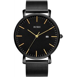 Fdjhy-Hommes Analogique Quartz Montre Sm-19003-P56ko-Y - Neuf