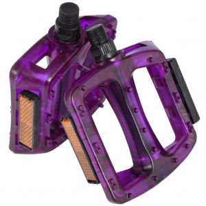 1 Paire De P&eacute;dales De Plate-Forme De V&eacute;lo P&eacute;dale De Cyclisme Antid&eacute;rapante Pour La Plupart Des V&eacute;los (Violet) - Neuf