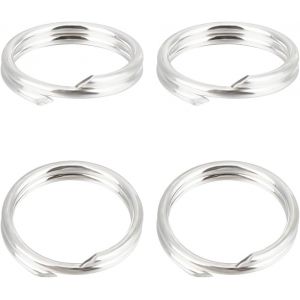 Eryi-1 Boîte De 20 Anneaux Ouverts À Double Boucle En Argent Sterling 7 Mm Pour Colliers Porte-Clés Fabrication De Bijoux Loisirs Créatifs (Argent) - Neuf