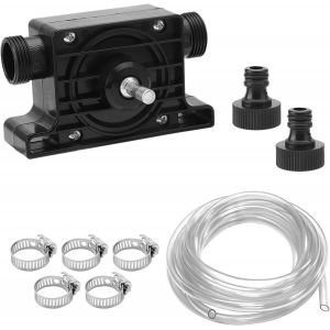 Pompe a Eau Electrique, Mini Pompe a Eau Pompe a Essence Electrique Pompes à Eau et Accessoires Pompe a Fioul pour Pomper Rapidement Pomper de L'eau Pomper du Liquide 2m tuyau en plastique - Neuf