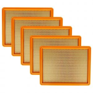 vhbw Set de 5x filtres d'aspirateur compatible avec K&auml;rcher NT 551 Eco, NT 501, NT 551 Eco M aspirateur - Filtre principal, filtre pliss&eacute; plat - Neuf