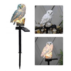 Lampes Solaires Led En Forme De Hibou Pour Jardin Extérieur, Lampe Décorative Étanche À Piquer Pour Allée, Cour Et Pelouse. - Neuf