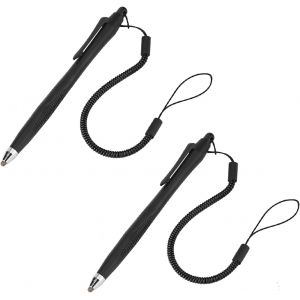 Stylet pour &Eacute;cran Tactile R&eacute;sistif 2 Pcs Stylet R&eacute;sistif avec Cordon R&eacute;tractable pour Tablette de T&eacute;l&eacute;phone PC, 12.6cm - Neuf